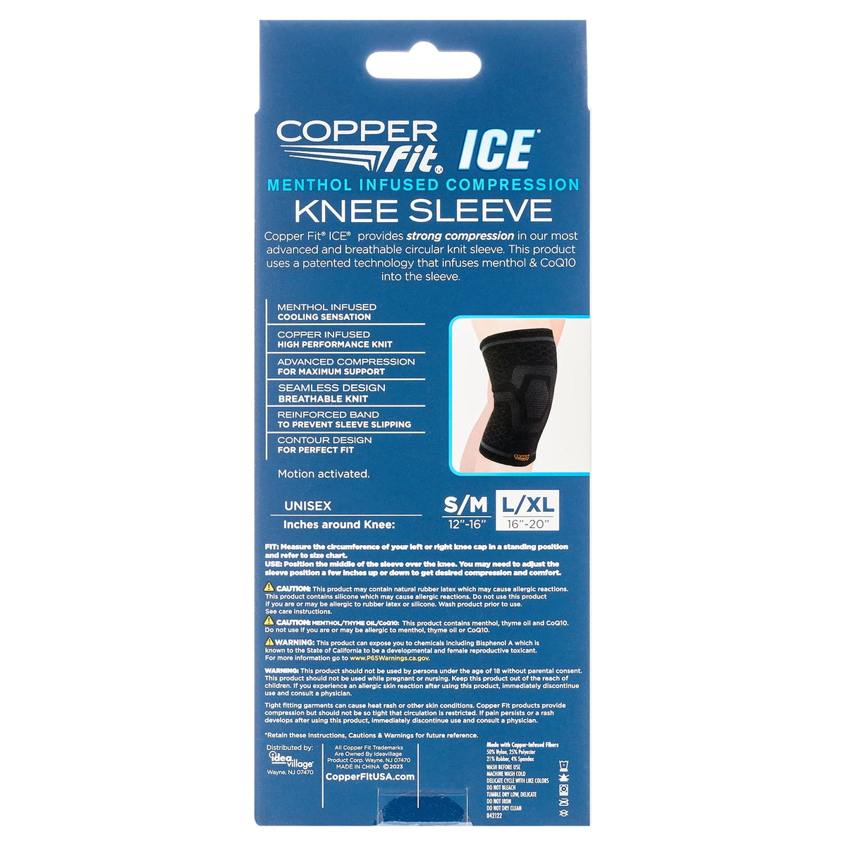 Black Large/XL Knee Compression Sleeve G67831