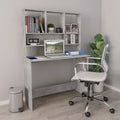 Desk with Shelves Concrete Gray B7591
