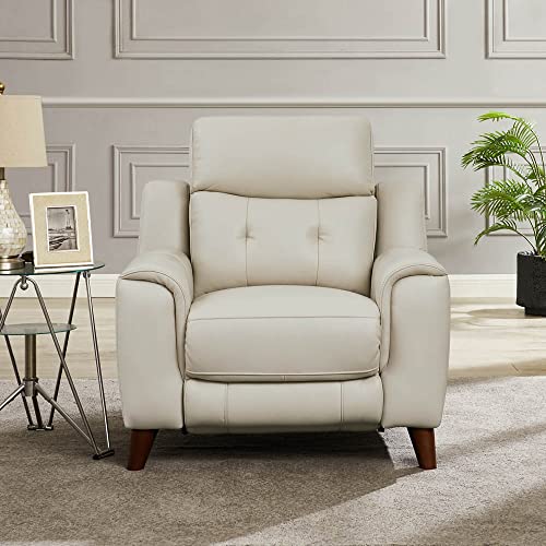 Vanilla Top Grain Leather Power Recline Sofa O622