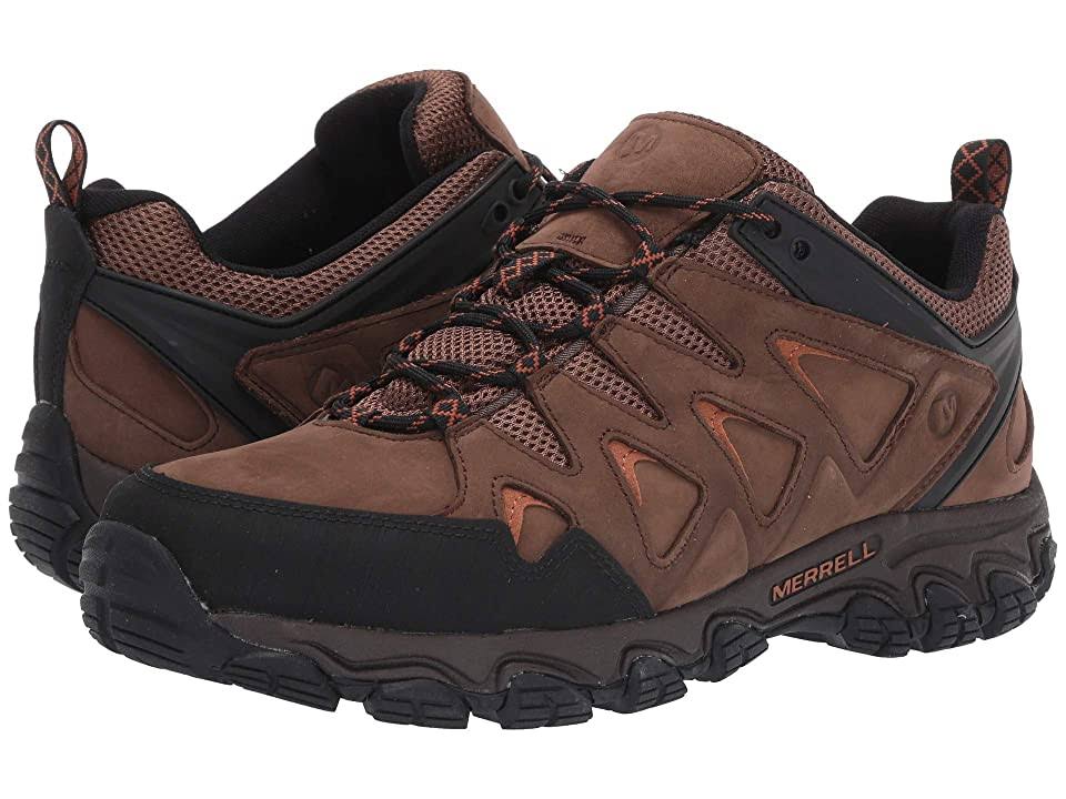 Men's Pulsate Leather Shoes, Size 12, Dark Earth I95607