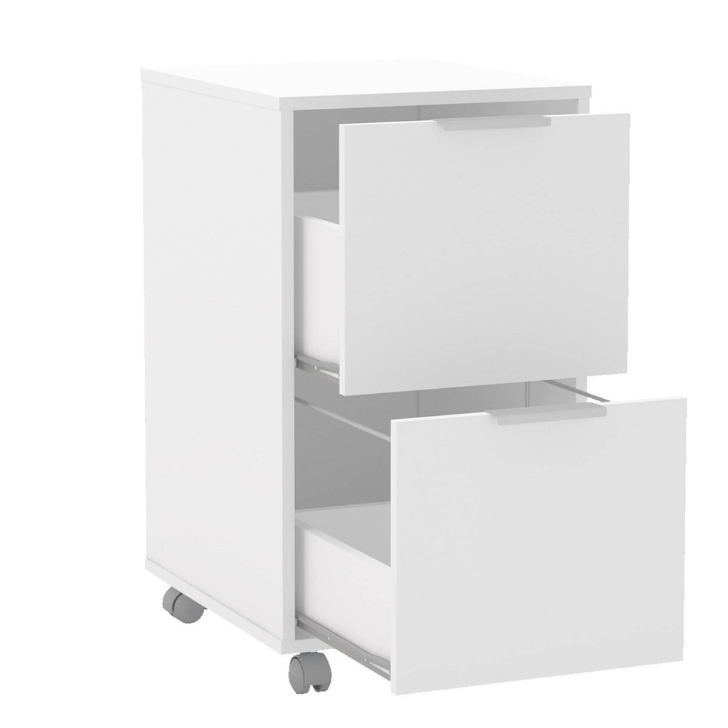 White 2 Drawer File Cabinet J317
