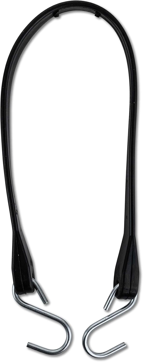 50 Pack Rubber Tarp Straps 31 Long EPDM with Crimped Hooks Bungee Cords S165