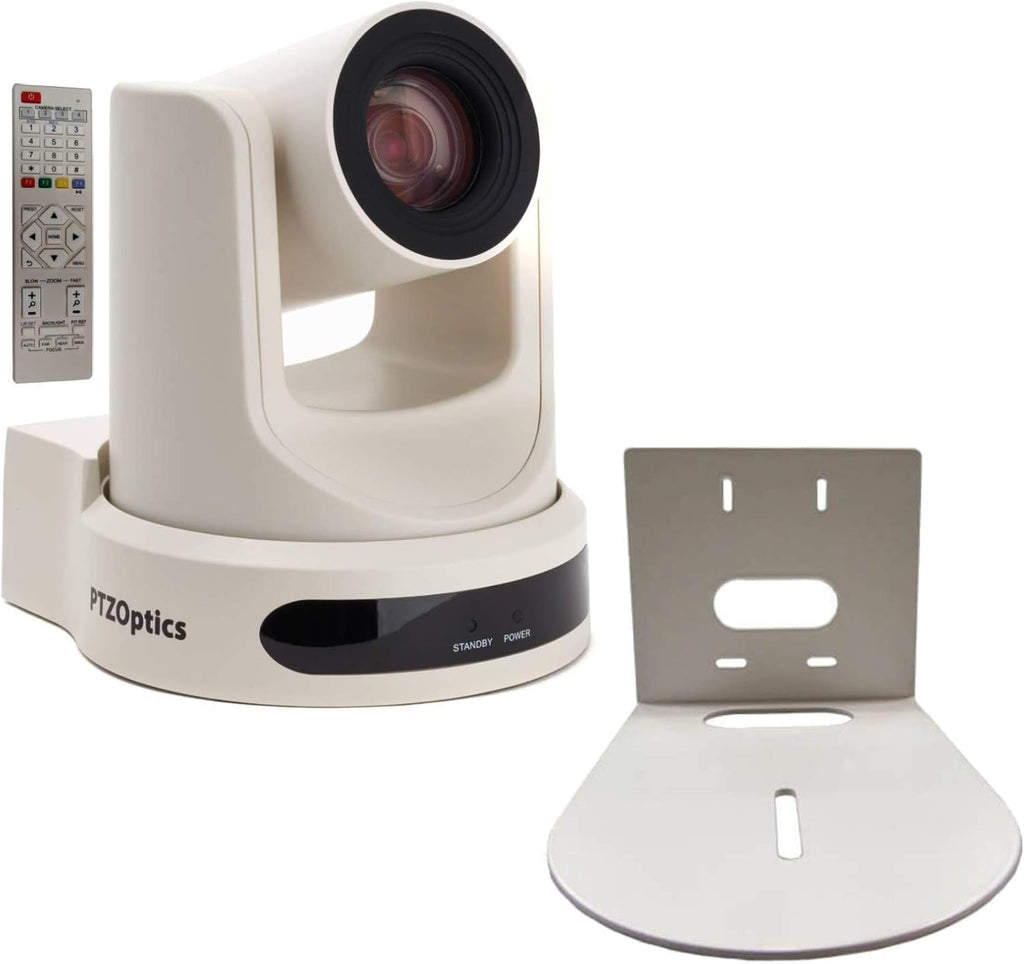 20x-USB Gen 2 1920 x 1080p Resolution Live Streaming Camera with White Wall Mount Bracket U734