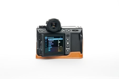 Black Leather Camera Case with Hand Strap K233726