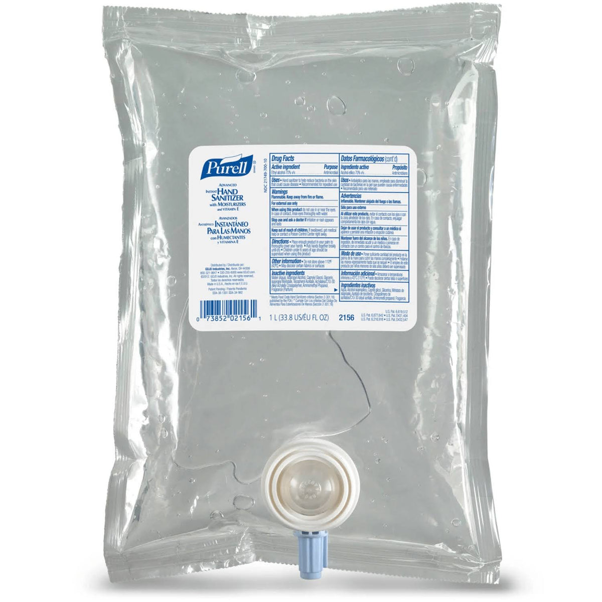 8 pk. 1000ml Hand Sanitizer Refill X4013