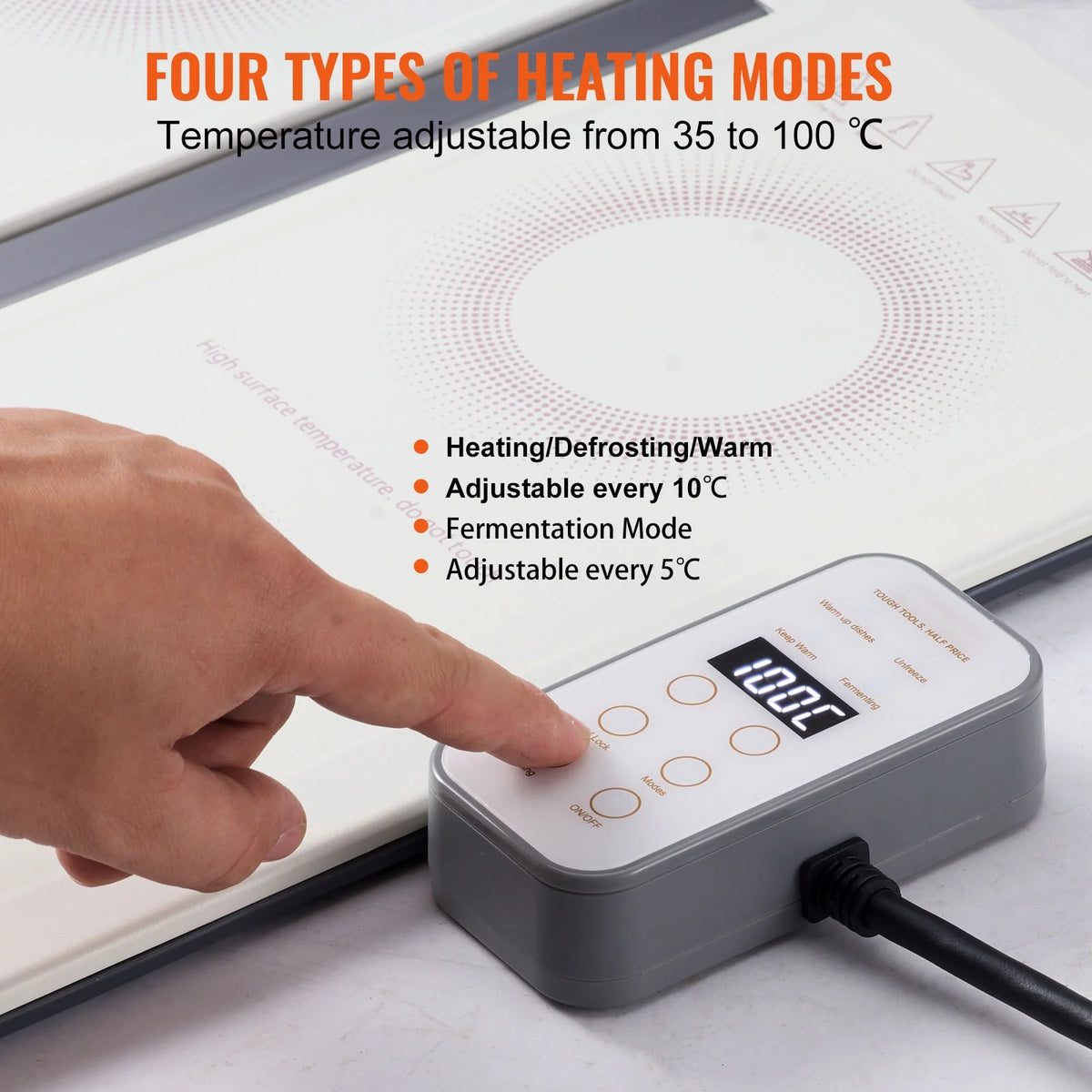 18.9" x 10.2" 240W Electric Food Warmer Tray J940