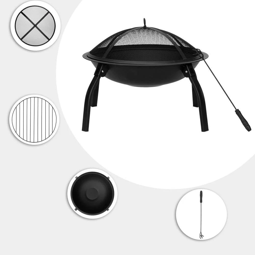 32 Wood Burning Square Fire Pit V619