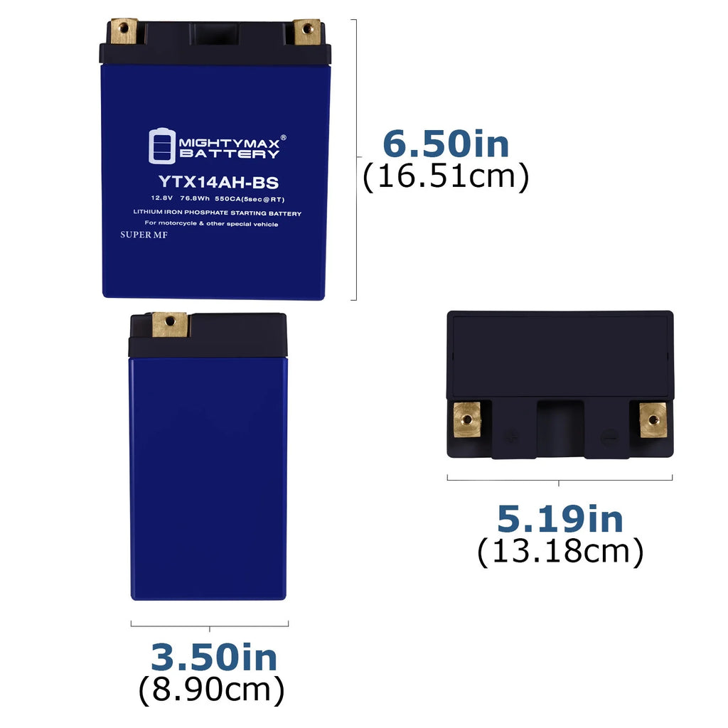 YTX14AH-BS Lithium Replacement Battery J585