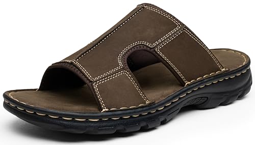 Leather Slip On Sandals K100