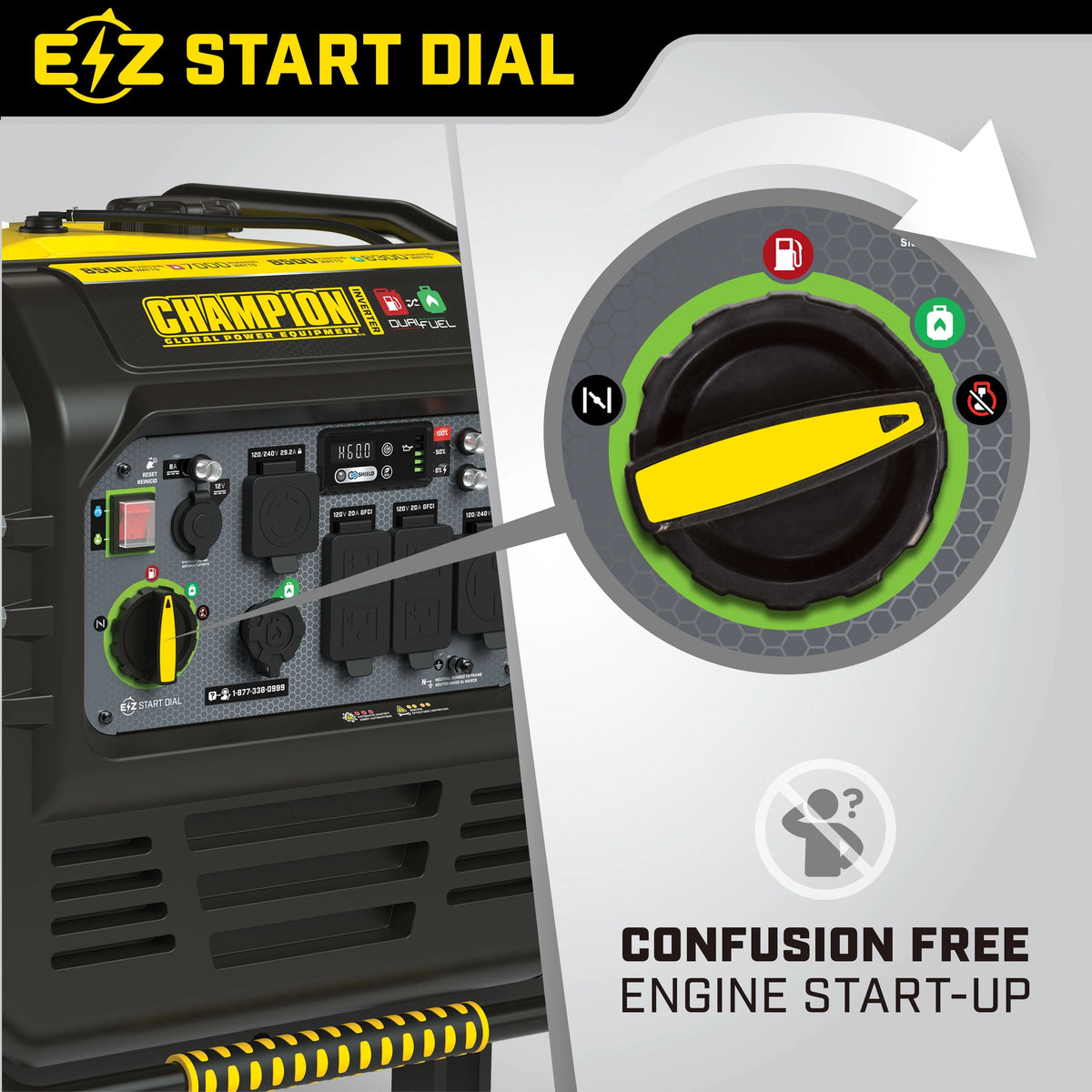8500-Watt Dual Fuel Inverter Generator T476