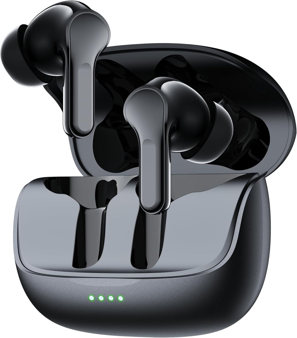 Black Wireless Earbuds with Mic Y34042