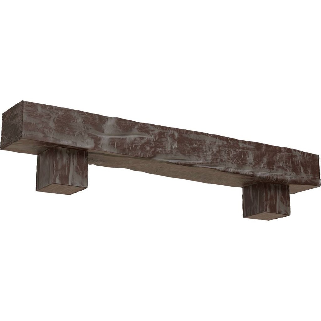 Faux Wood Fireplace Mantel Kit with Corbels N27586