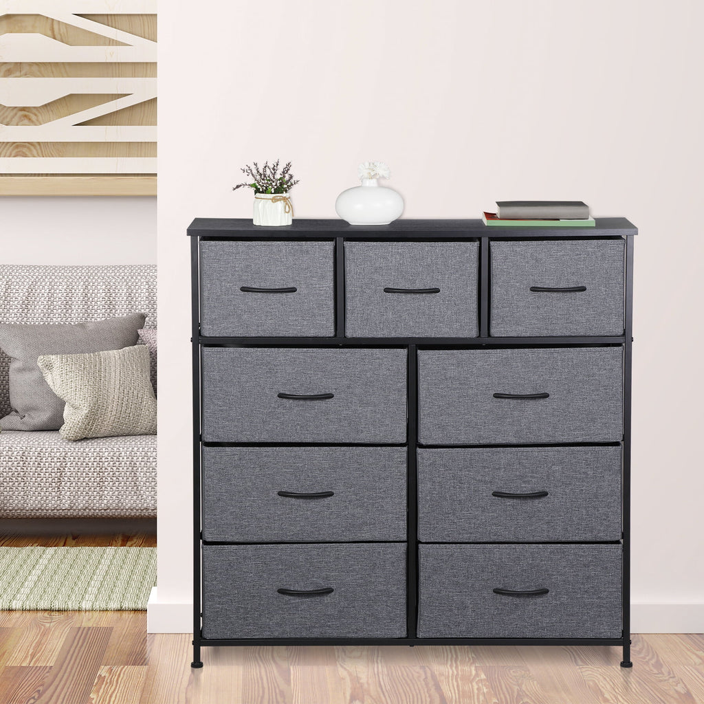 9 Drawer Fabric Storage Dresser P338