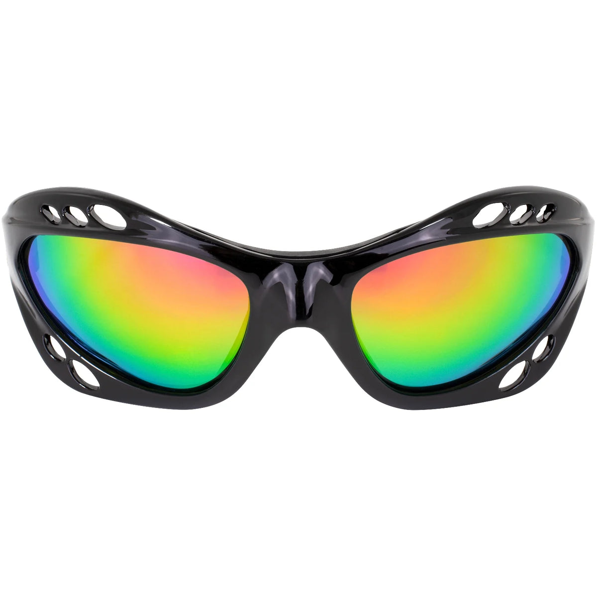 2 Pairs Padded Polarized Sunglasses w/Strap Silver w/Smoke Lens Black w/Pink Mirror Lens X918761