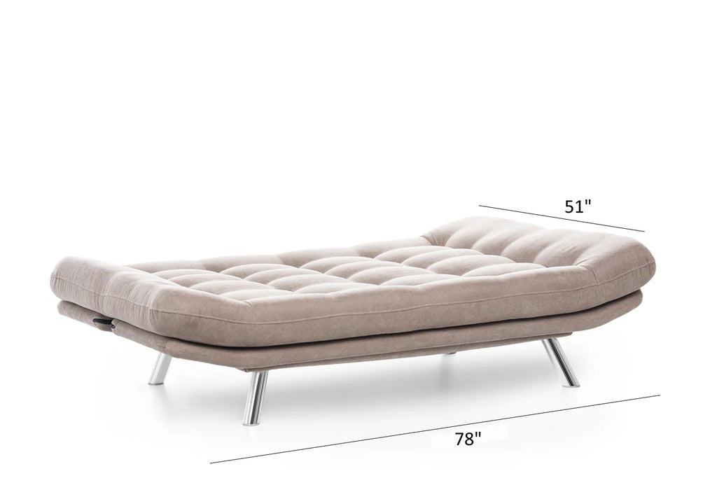 Armless Futon Sofa Sleeper Sofa O9676