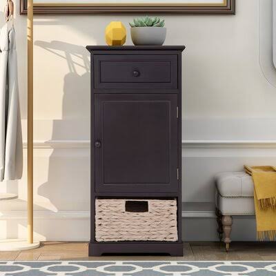 Espresso Door Accent Cabinet I71976