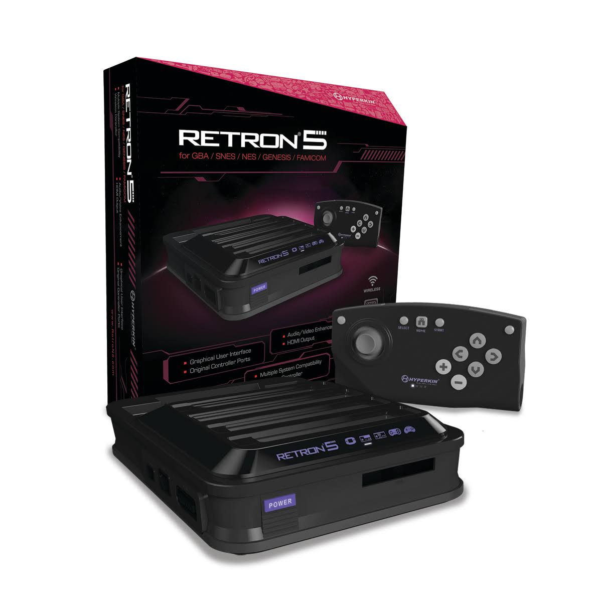 Black Gaming Console J45241