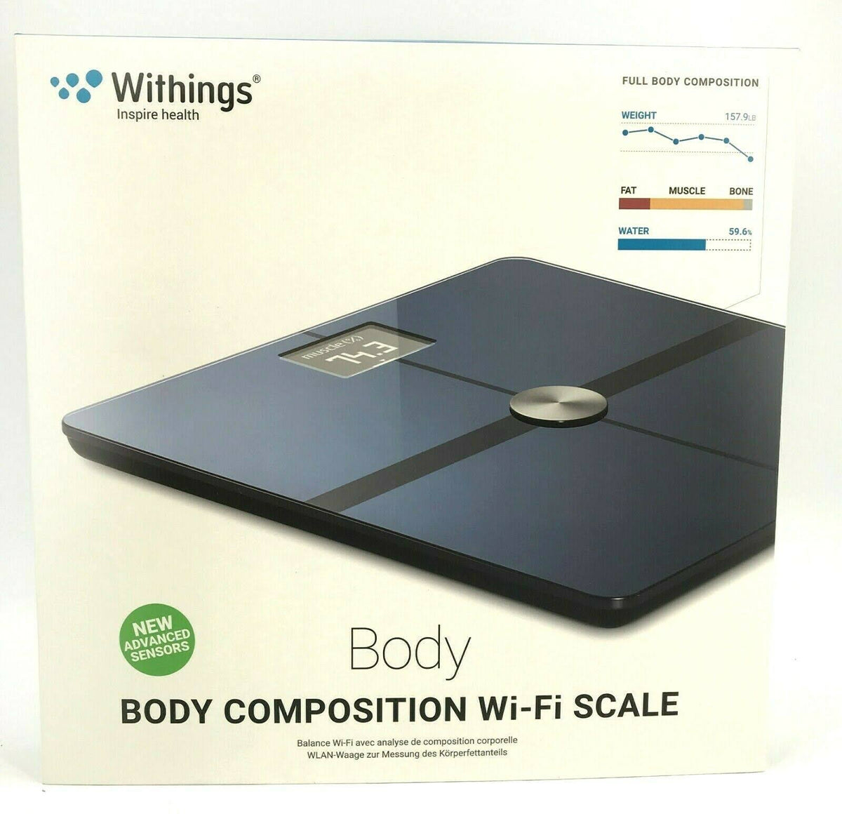 Wi-Fi Body Composition Scale Black E7609