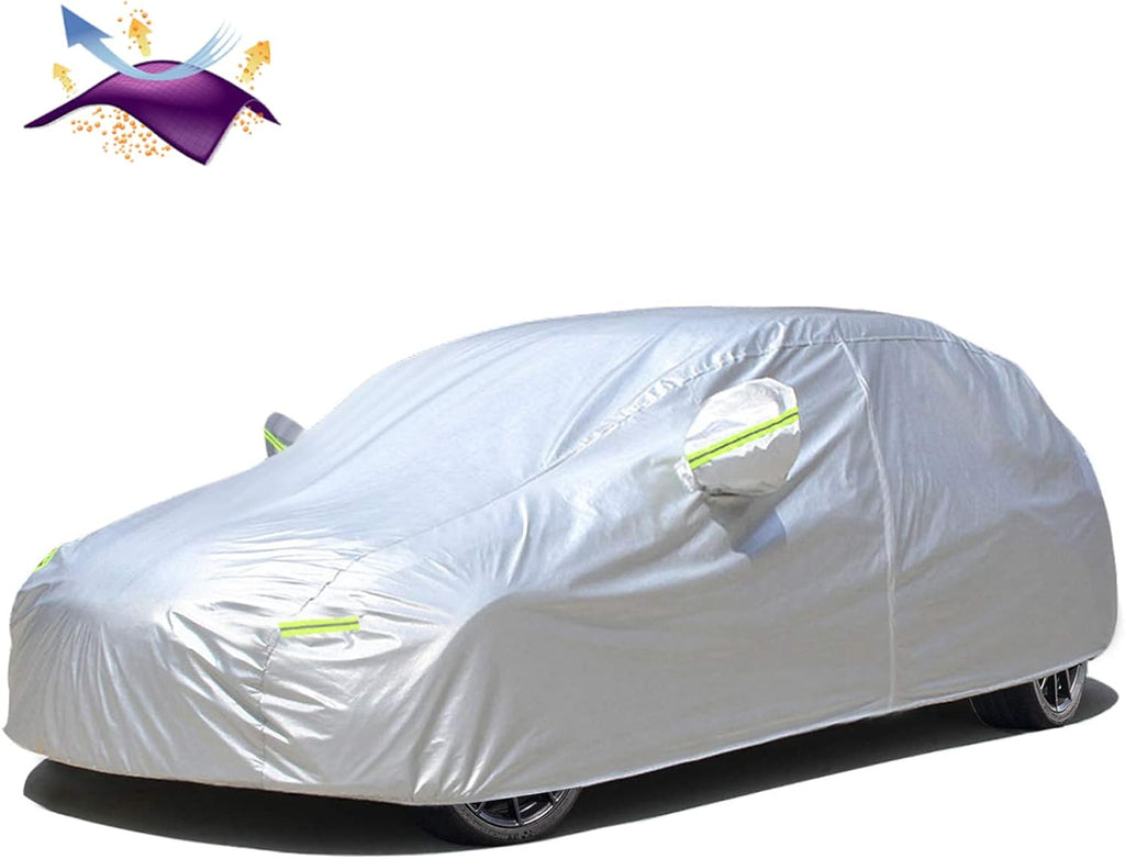 Waterproof All Weather SUV Car Cover with Zipper Door T8028