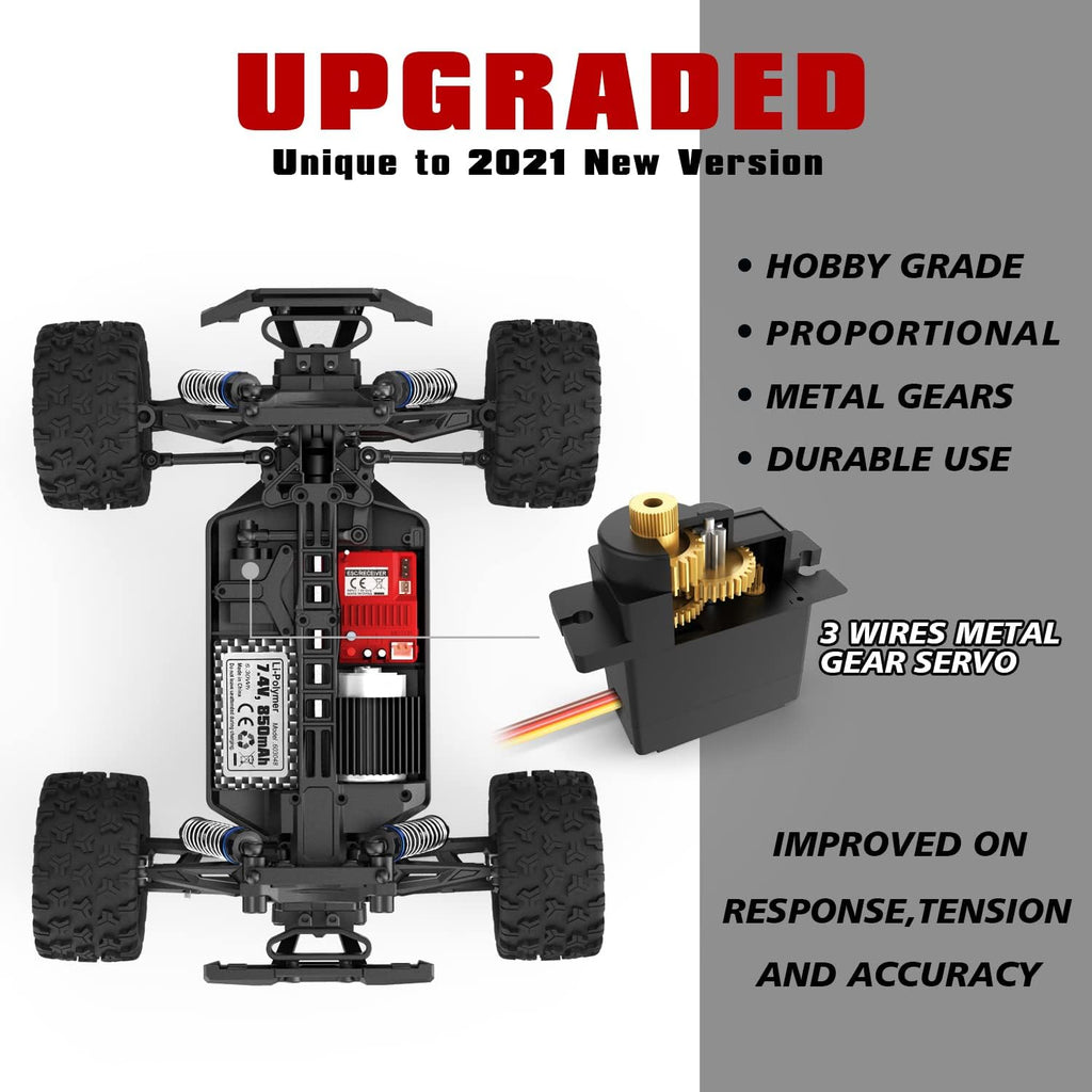 1:18 Scale 4X4 Off Road Remote Control Truck with 2 Batteries A625