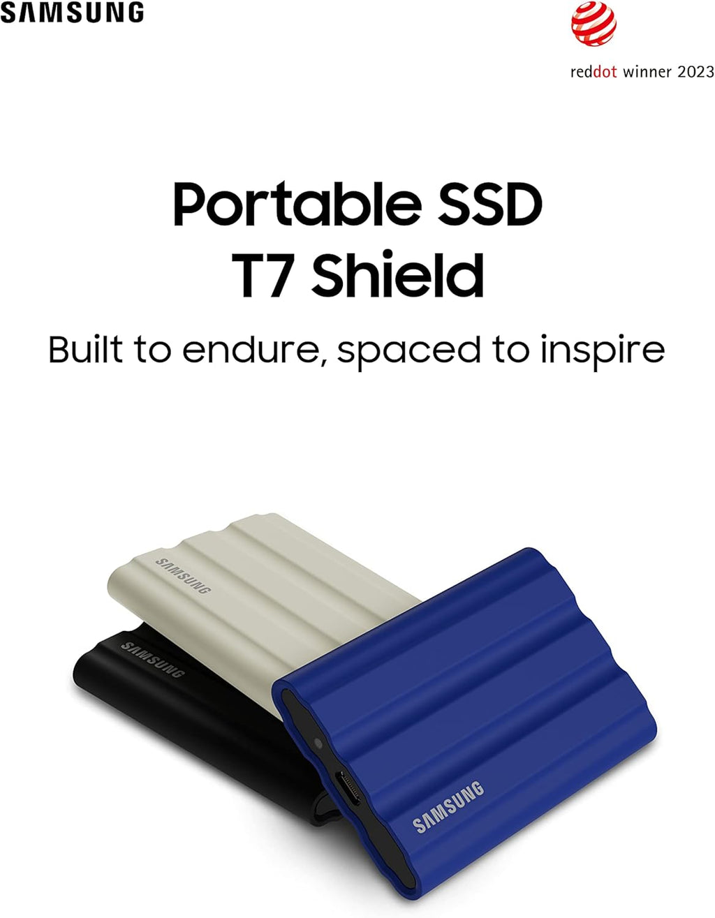 Portable SSD 1TB USB 3.2 External Solid State Drive Black I773