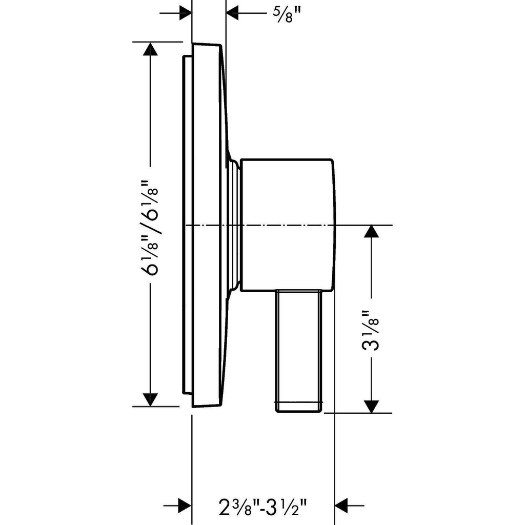 Brushed Nickel Pressure Balance Trim D567