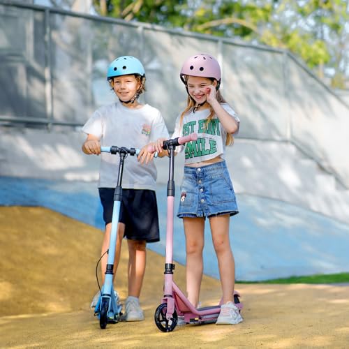 Electric Scooter with Adjustable Speed and Height, Colorful Lights, Double Brake P1114