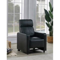 Black Push Back Recliner Theater Seating T395572