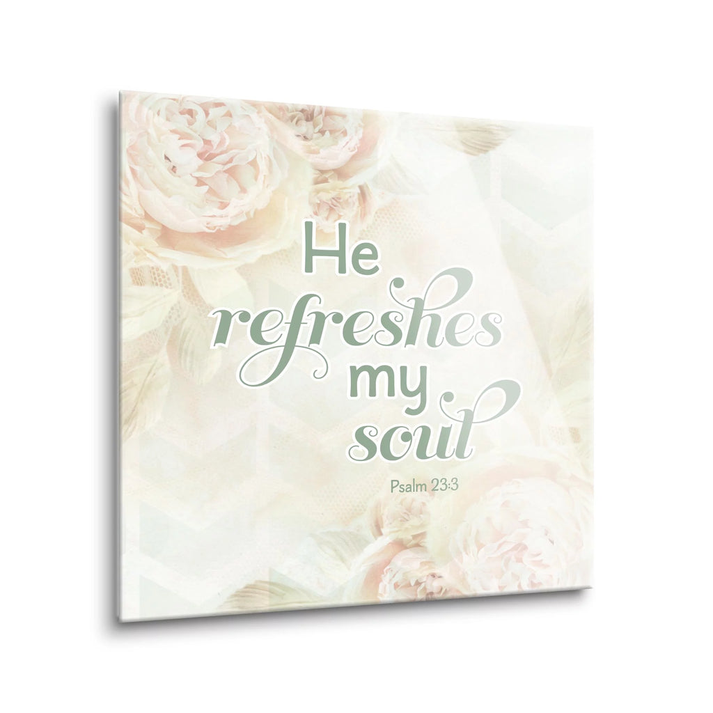 Glass Wall Hanging Sign S12924