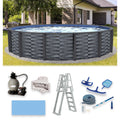 15-ft Round 52-in Deep Above Ground Swimming Pool F92341