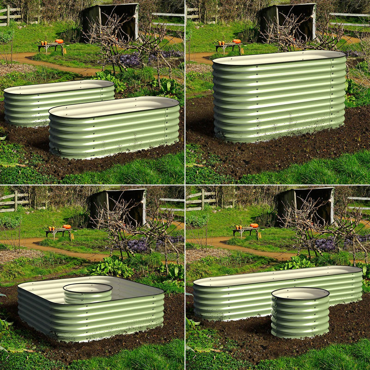 Galvanized Raised Garden Beds Q957