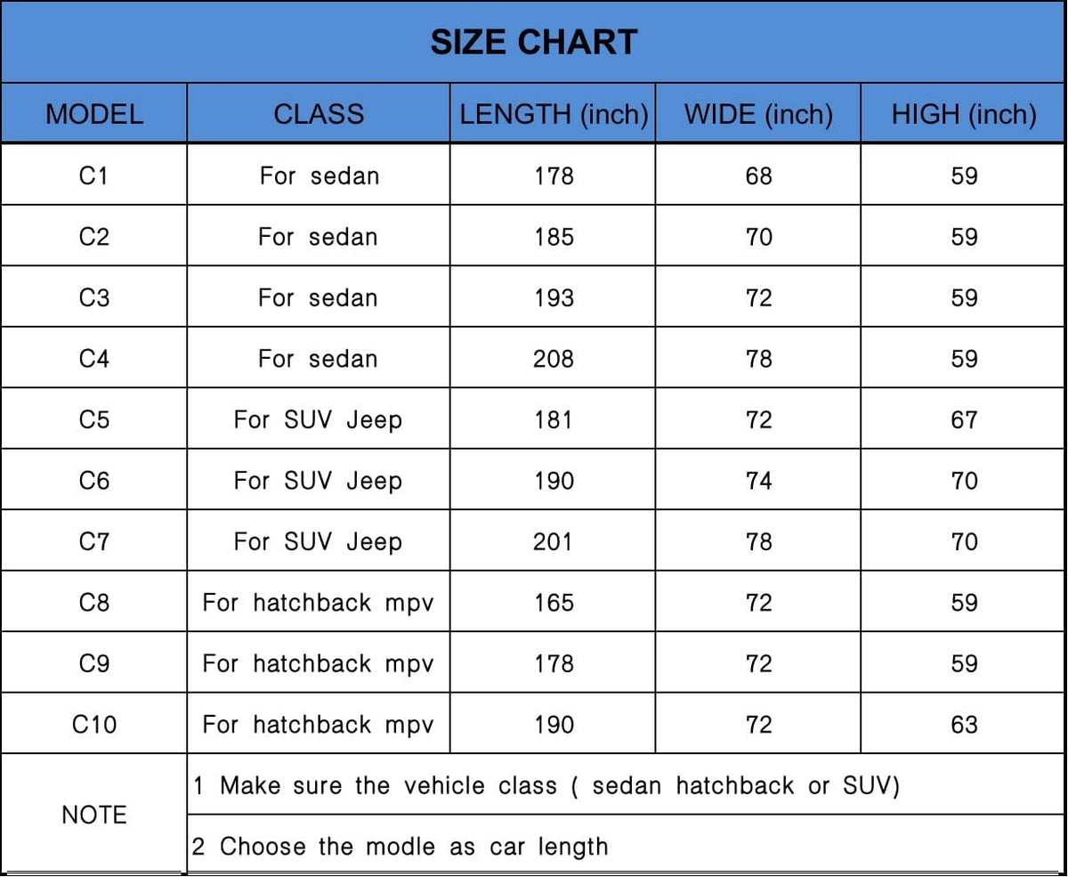 Waterproof All Weather SUV Car Cover with Zipper Door T8028