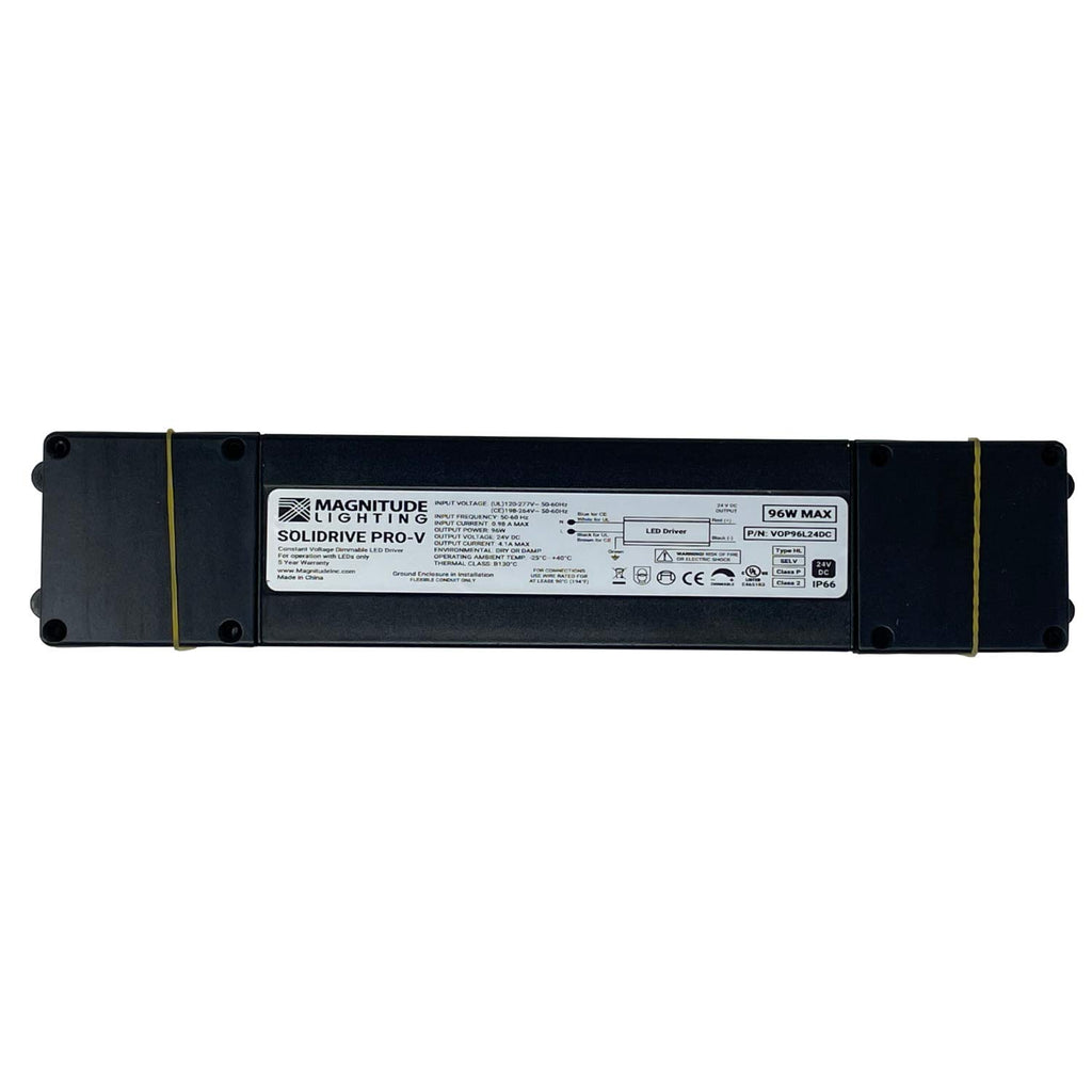 LED Dimmable Driver 24VDC 96W Class 2 CV Phase Cut UL Listed 120-277VAC IP66 Junction Box I324