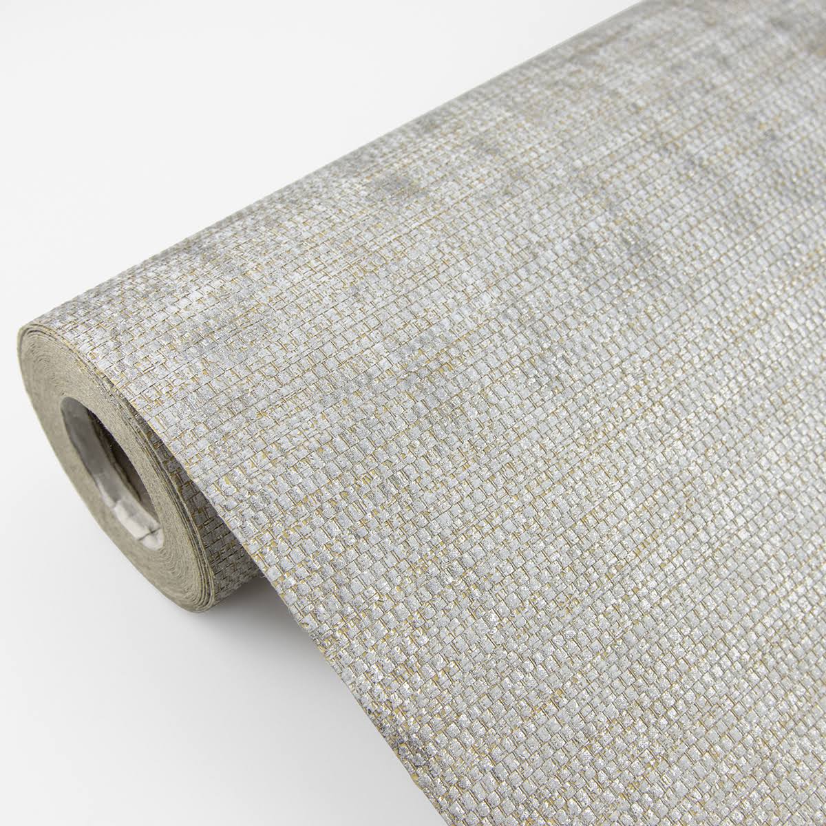Silver Grasscloth Wallpaper M77991