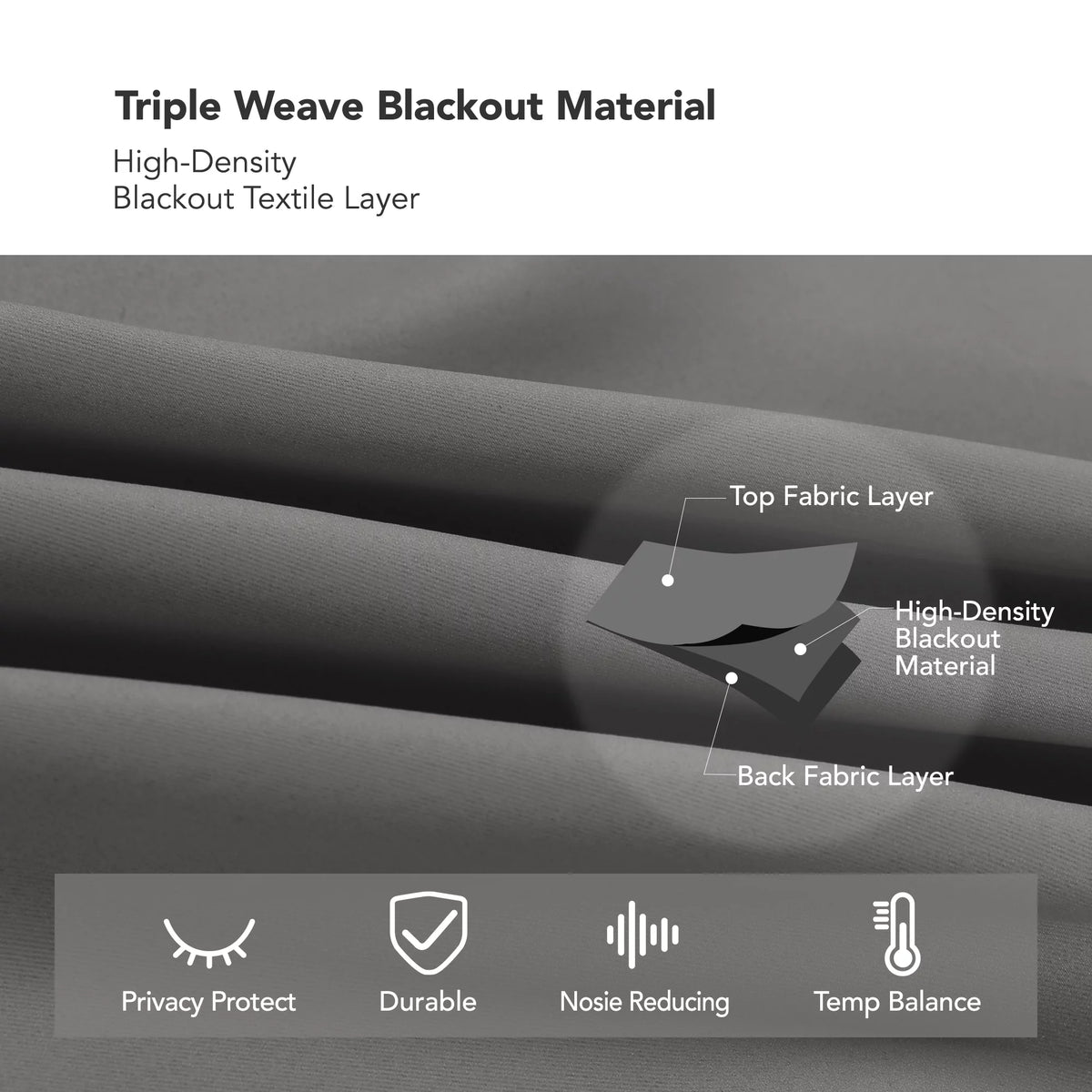 Blackout Curtains 2 Panels J731