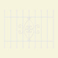 White 9-Bar Window Guard A979