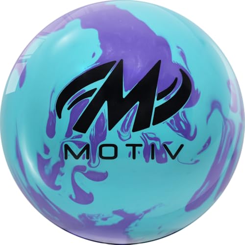 Sky Blue Solid with Purple Pearl Hybrid Bowling Ball E8801