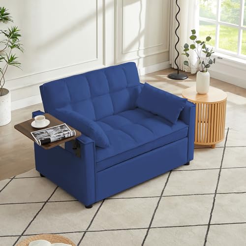 Beige Velvet 3 in 1 Sleeper Sofa Bed B578