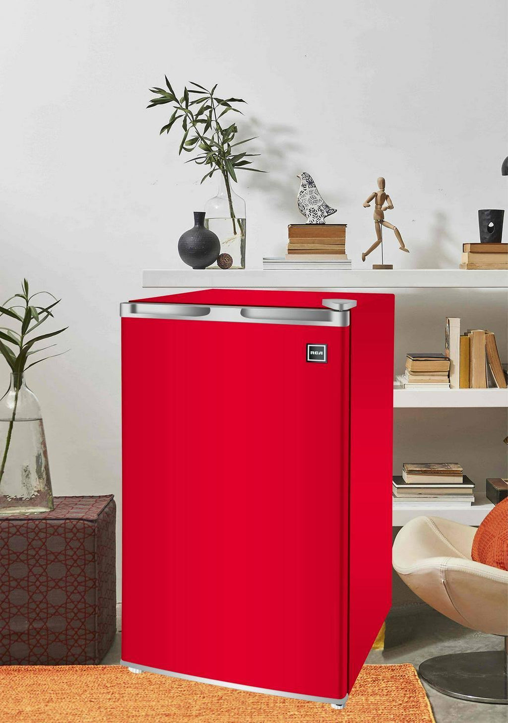 Red 3.2 Cu ft Single Door Mini Fridge Y6037