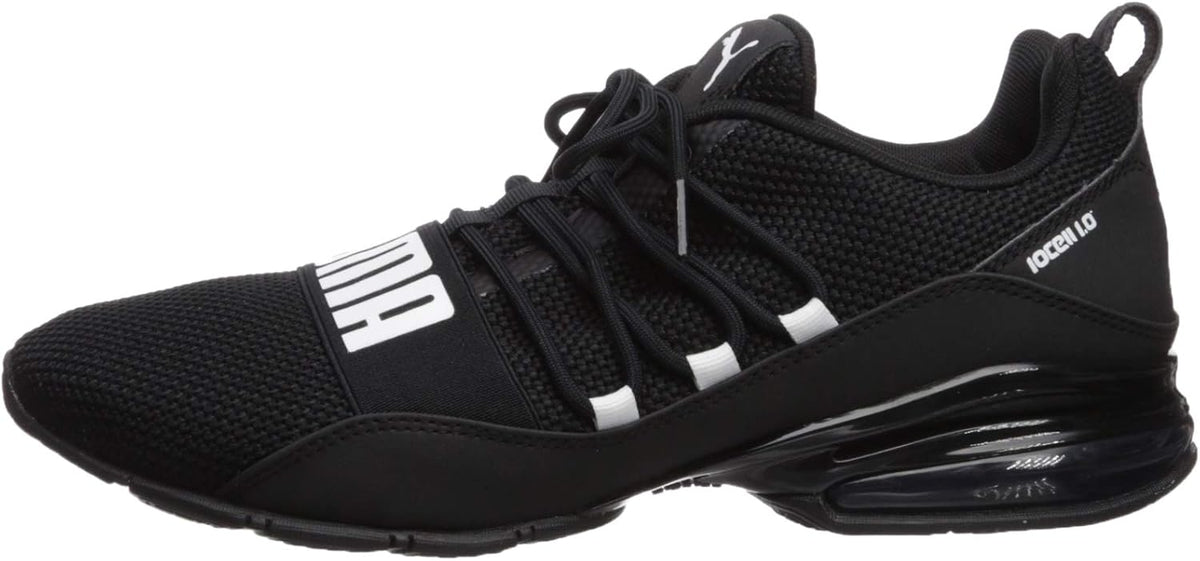 Black/White 10.5 Woven Running Shoe P467