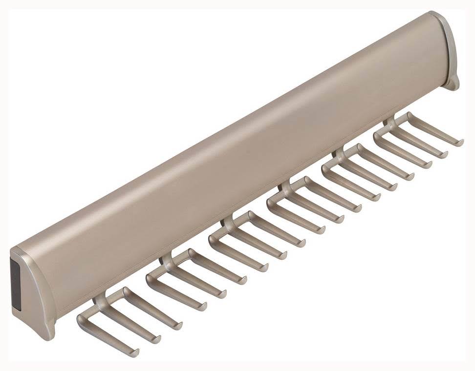 Matte Nickel Tie Rack Y346
