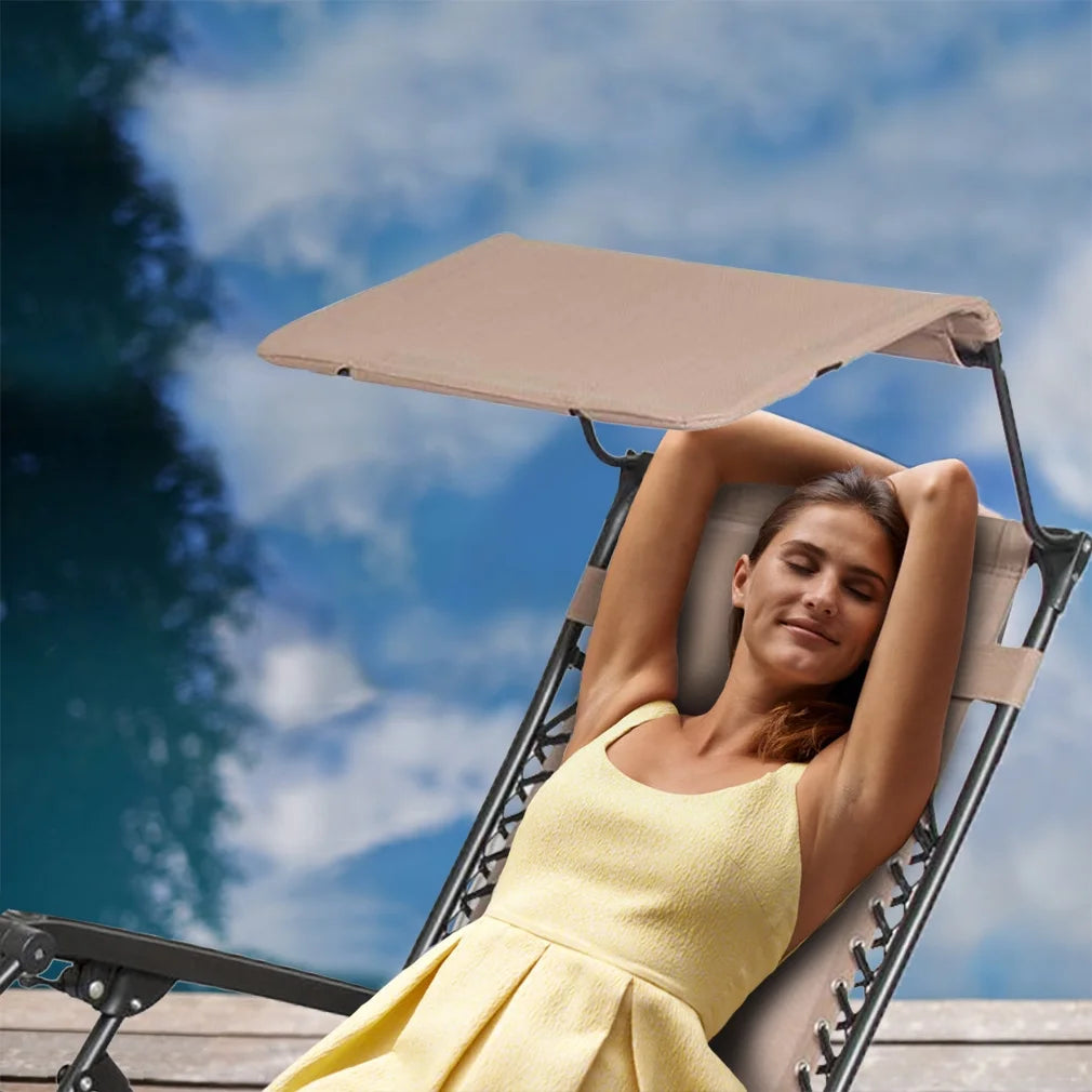 Zero Gravity Chair with Canopy Cup Holder W46116