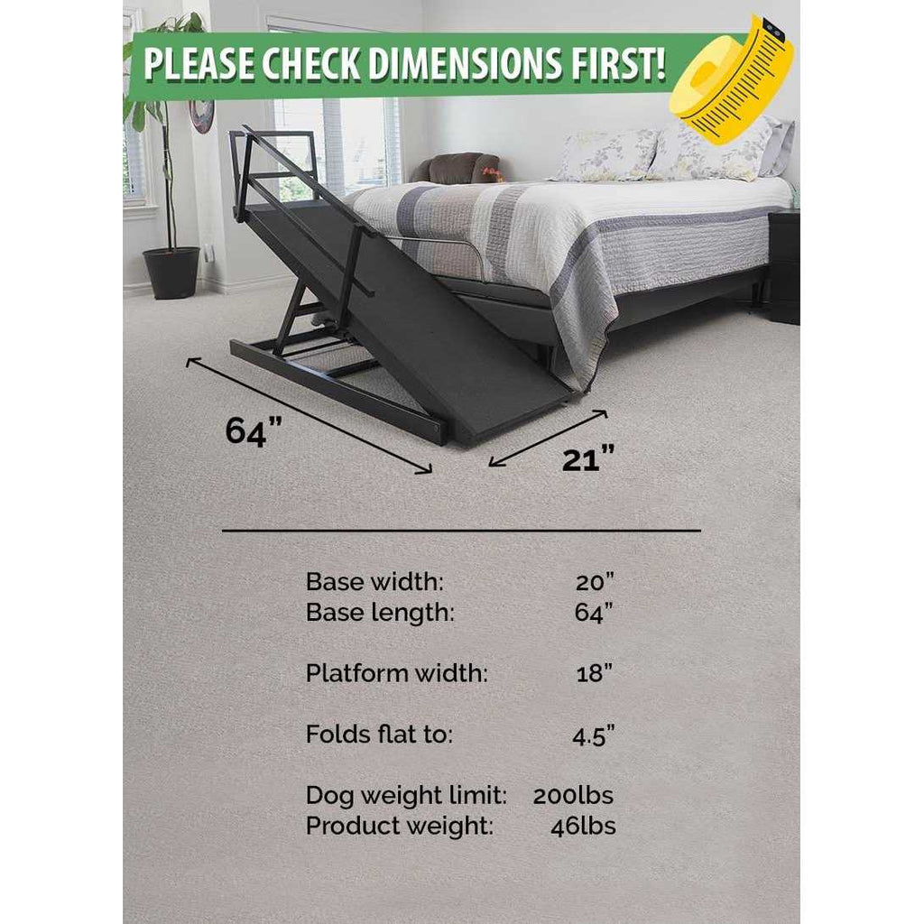 Large Adjustable Height Dog Bed Ramp C923760