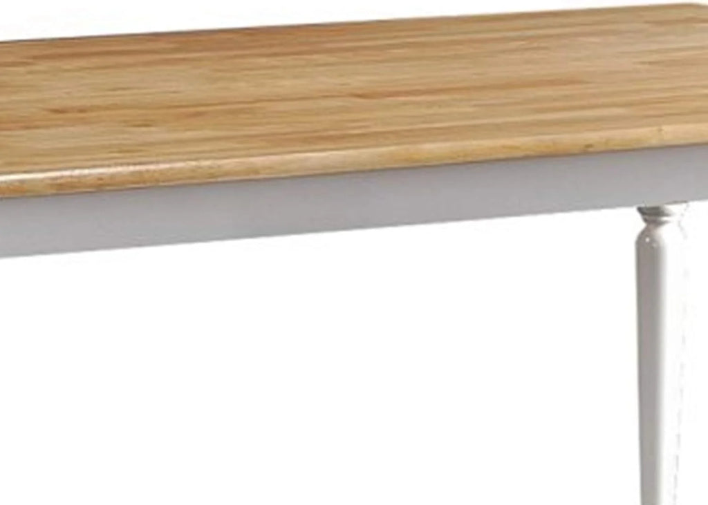 Brown and White Wooden Dining Table N968215