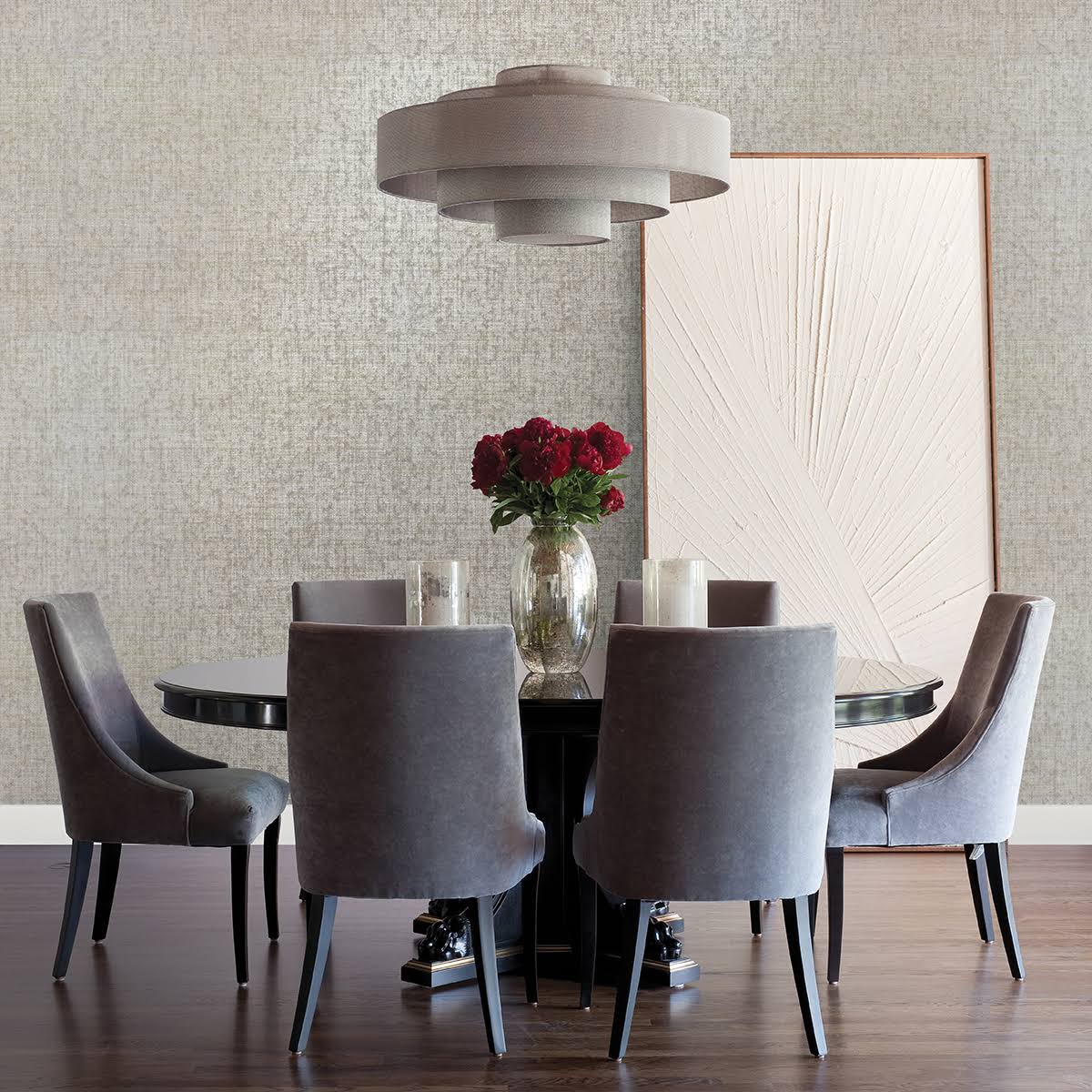 Silver Grasscloth Wallpaper M77991