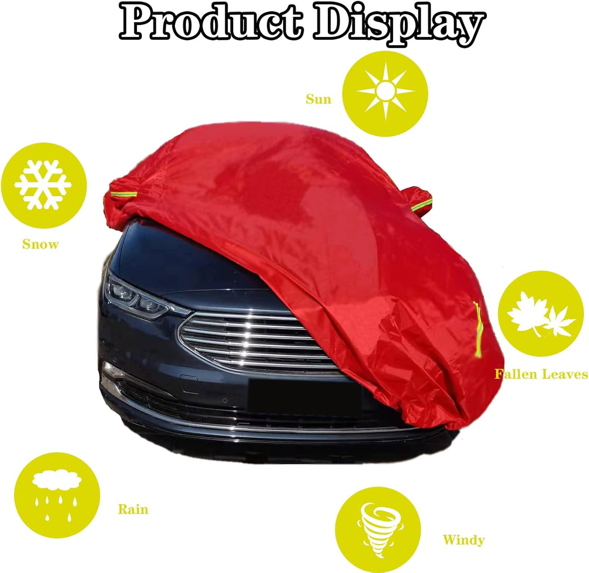 Red Oxford Full Car Cover for Sedan R6180