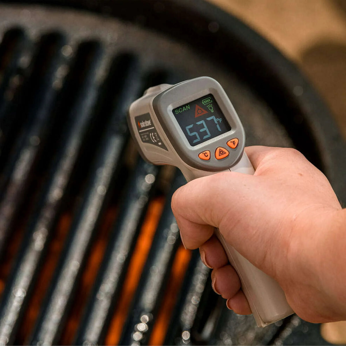 Infrared Thermometer, No Touch, Laser, Digital Temperature Gun with Display, Temp Range -26°F to 1022°F F4966