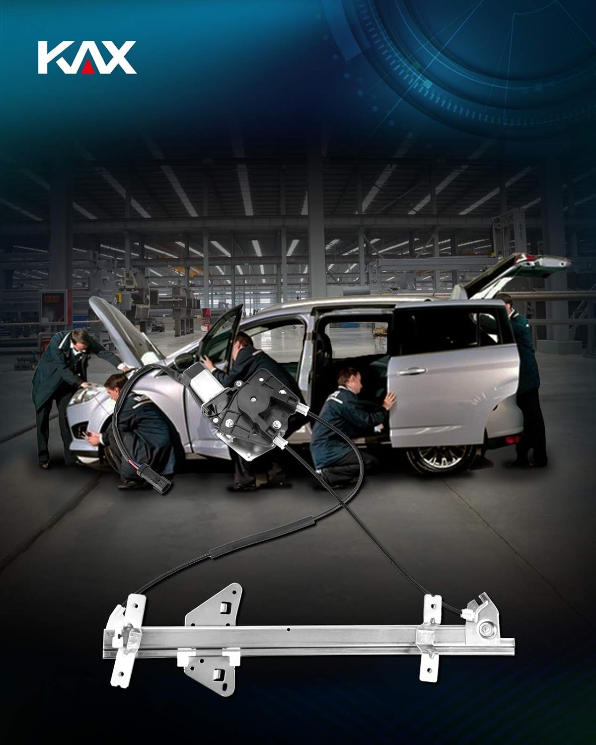 Power Window Regulator and Motor Assembly Front Left Driver Side Pack of 2 X807