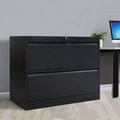 Black 2-Drawer Lateral Filing Cabinet G2617