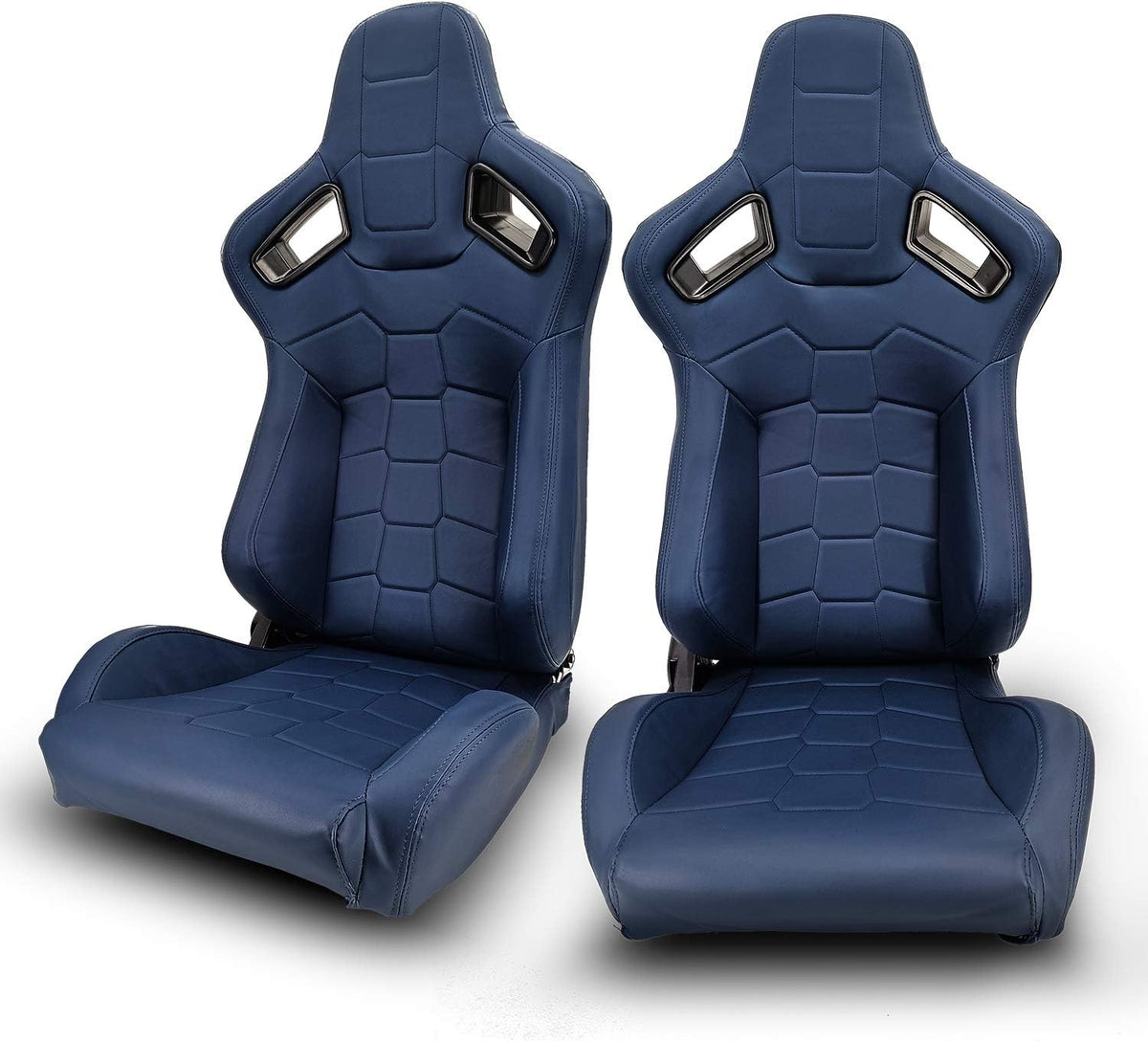 1 Pair Black PVC Racing Bucket Seats C93627